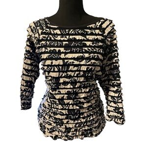 Investments Floral Ruffle Blouse